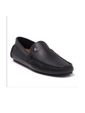 BALLY Black Leather loafer men size 7.5